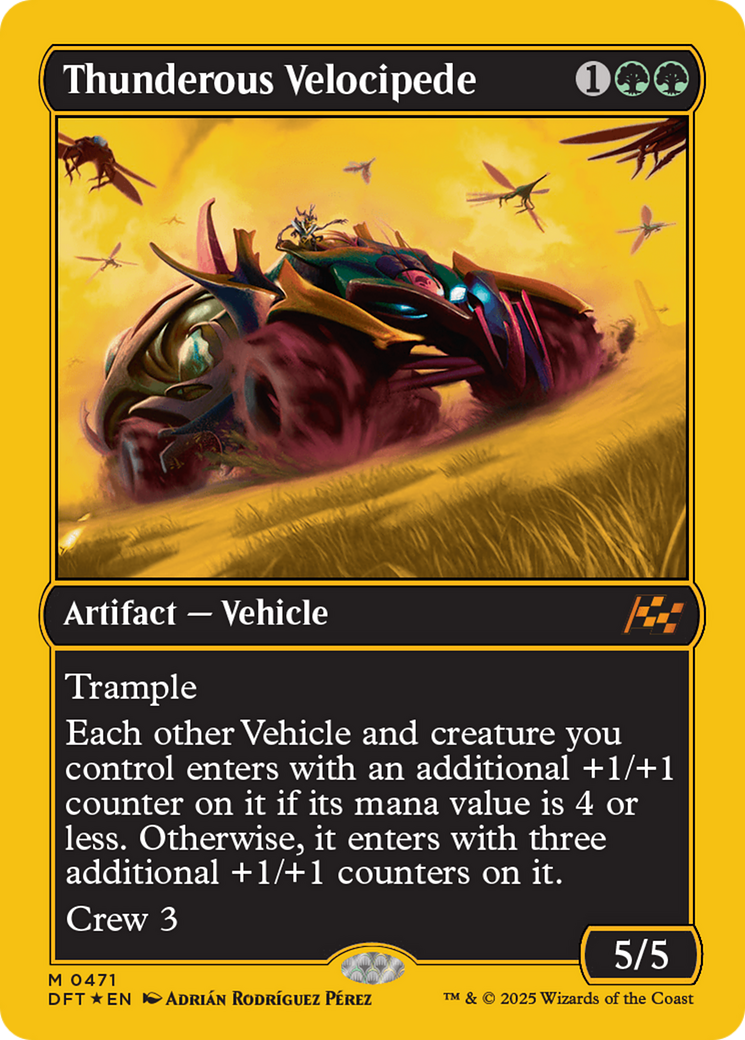 Thunderous Velocipede (First-Place Foil) [Aetherdrift] | Eastridge Sports Cards & Games