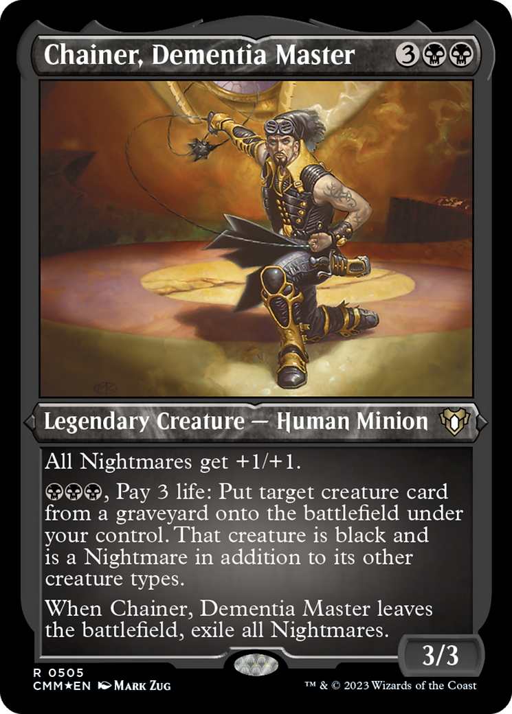 Chainer, Dementia Master (Foil Etched) [Commander Masters]