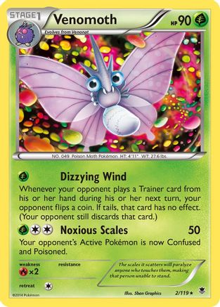 Venomoth (2/119) [XY: Phantom Forces] | Eastridge Sports Cards & Games