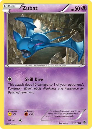 Zubat (31/119) [XY: Phantom Forces] | Eastridge Sports Cards & Games