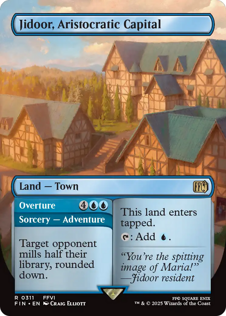 Jidoor, Aristocratic Capital // Overture (Borderless) [FINAL FANTASY] | Eastridge Sports Cards & Games