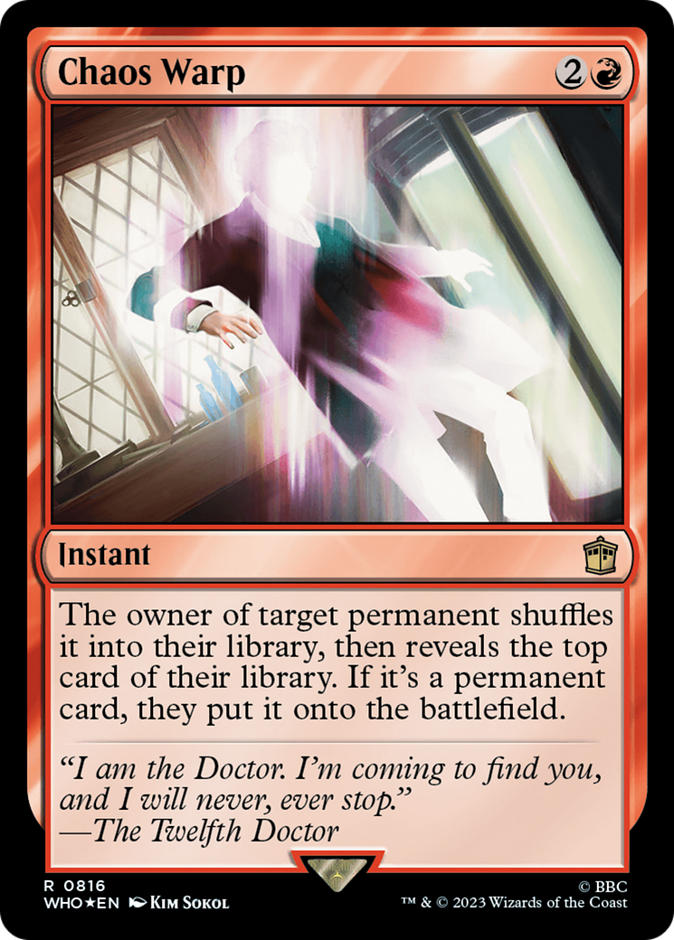 Chaos Warp (Surge Foil) [Doctor Who] | Eastridge Sports Cards & Games