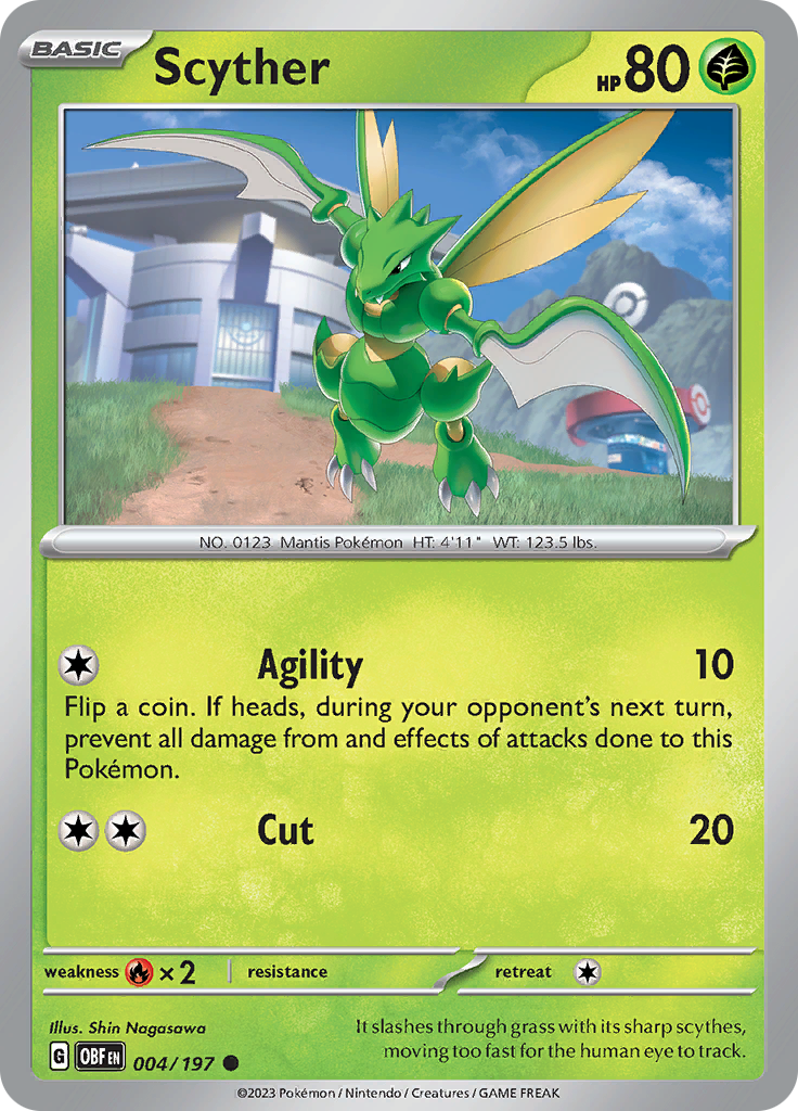 Scyther (004/197) [Scarlet & Violet: Obsidian Flames] | Eastridge Sports Cards & Games