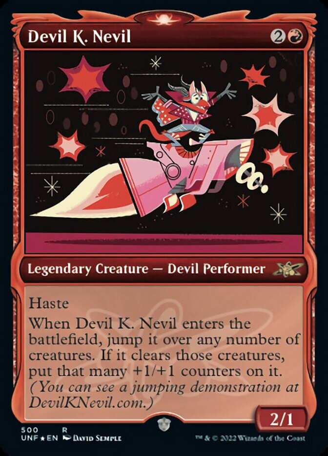 Devil K. Nevil (Showcase) (Galaxy Foil) [Unfinity] | Eastridge Sports Cards & Games