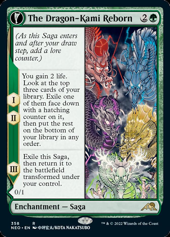 The Dragon-Kami Reborn // Dragon-Kami's Egg (Showcase Soft Glow) [Kamigawa: Neon Dynasty] | Eastridge Sports Cards & Games