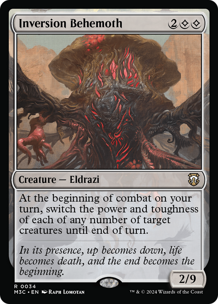 Inversion Behemoth (Ripple Foil) [Modern Horizons 3 Commander] | Eastridge Sports Cards & Games
