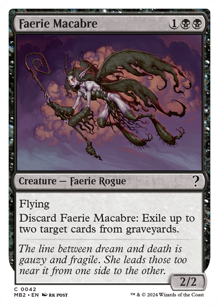 Faerie Macabre (White Border) [Mystery Booster 2] | Eastridge Sports Cards & Games