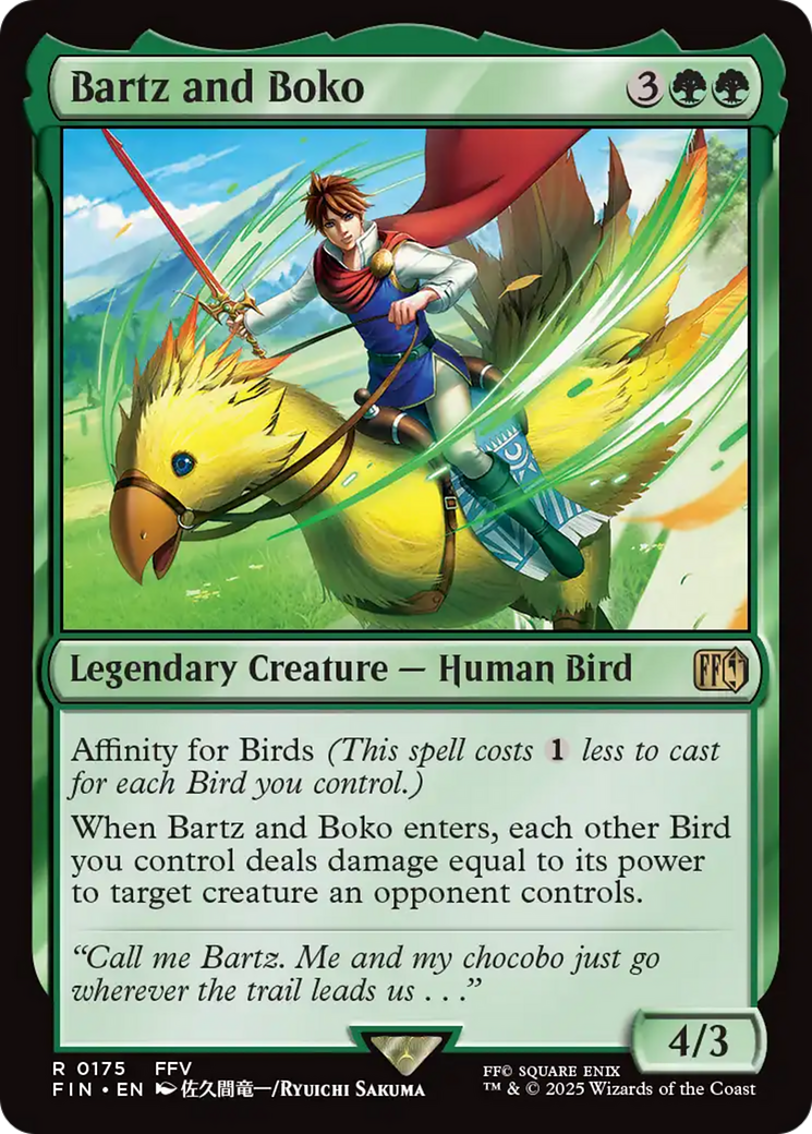 Bartz and Boko [FINAL FANTASY] | Eastridge Sports Cards & Games