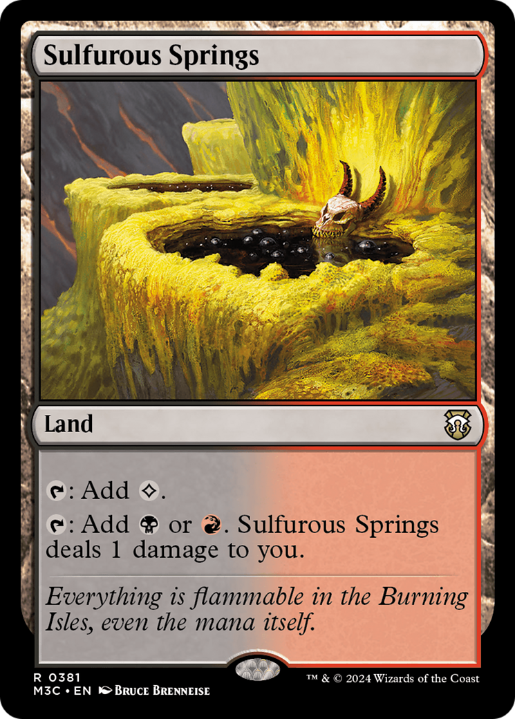 Sulfurous Springs (Ripple Foil) [Modern Horizons 3 Commander] | Eastridge Sports Cards & Games