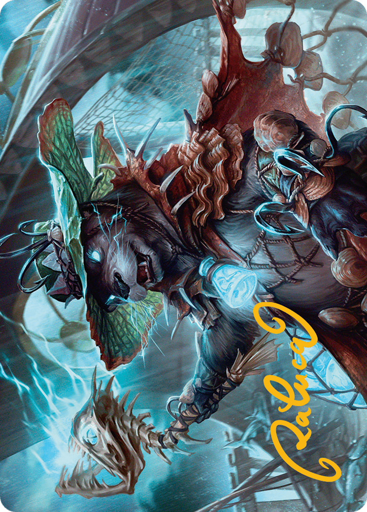 Tempest Angler Art Card (Gold-Stamped Signature) [Bloomburrow Art Series] | Eastridge Sports Cards & Games