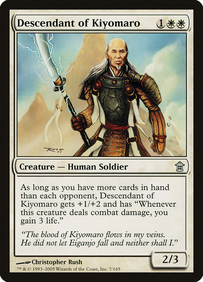 Descendant of Kiyomaro [Saviors of Kamigawa] | Eastridge Sports Cards & Games