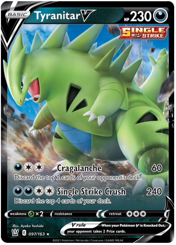 Tyranitar V (097/163) [Sword & Shield: Battle Styles] | Eastridge Sports Cards & Games