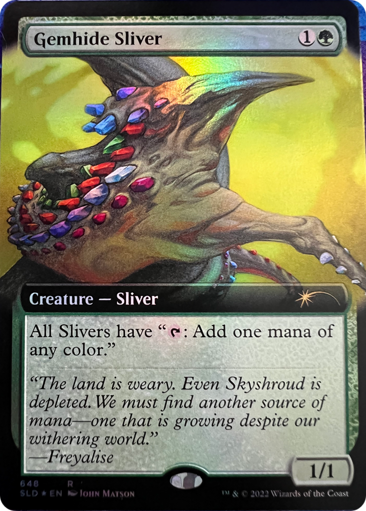 Gemhide Sliver (Extended Art) [Secret Lair Drop Series] | Eastridge Sports Cards & Games