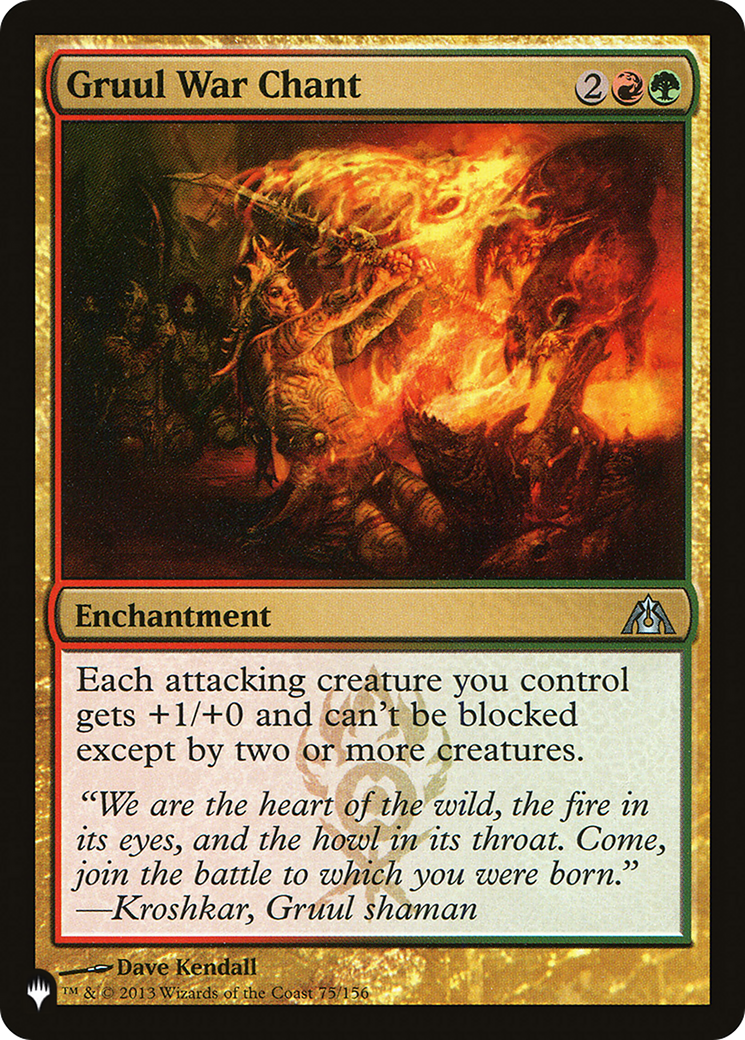 Gruul War Chant [The List] | Eastridge Sports Cards & Games