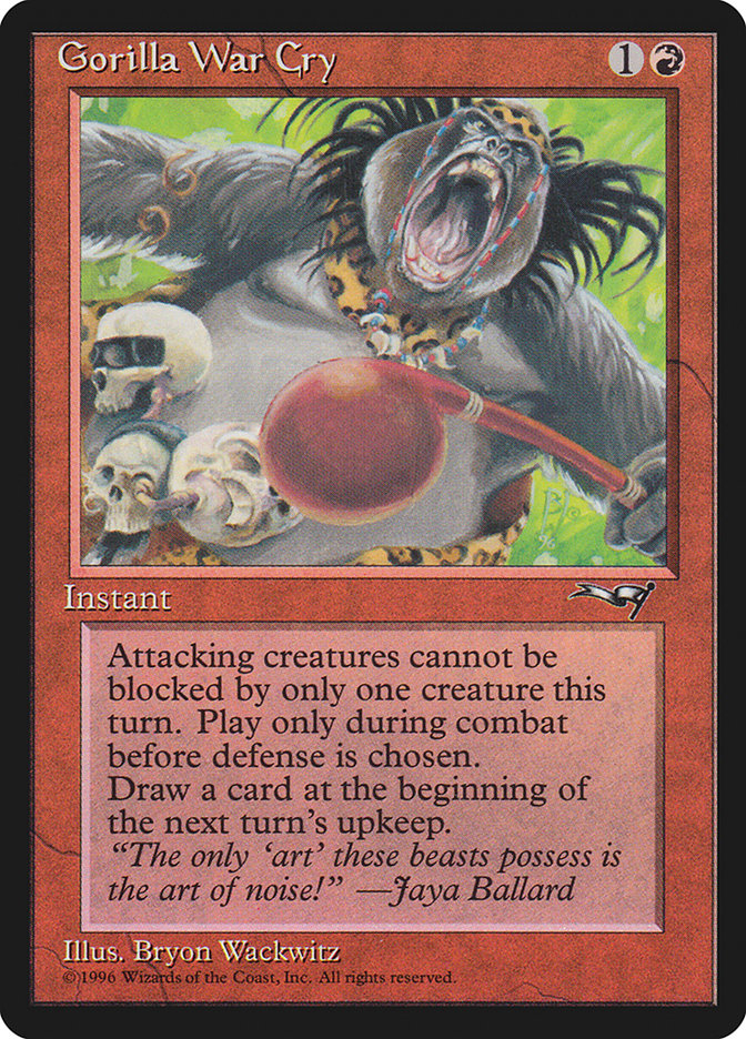 Gorilla War Cry (Red Rattle Drum) [Alliances] | Eastridge Sports Cards & Games