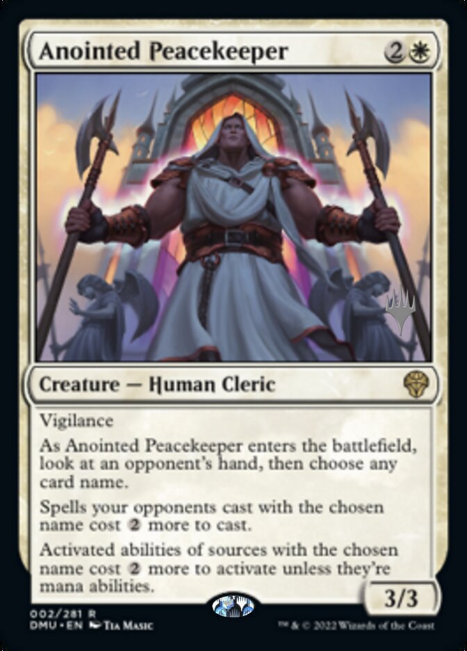 Anointed Peacekeeper (Promo Pack) [Dominaria United Promos] | Eastridge Sports Cards & Games