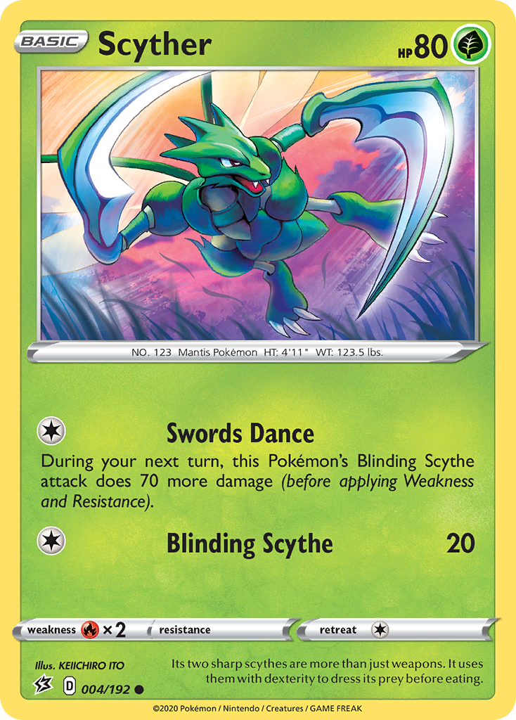 Scyther (004/192) [Sword & Shield: Rebel Clash] | Eastridge Sports Cards & Games