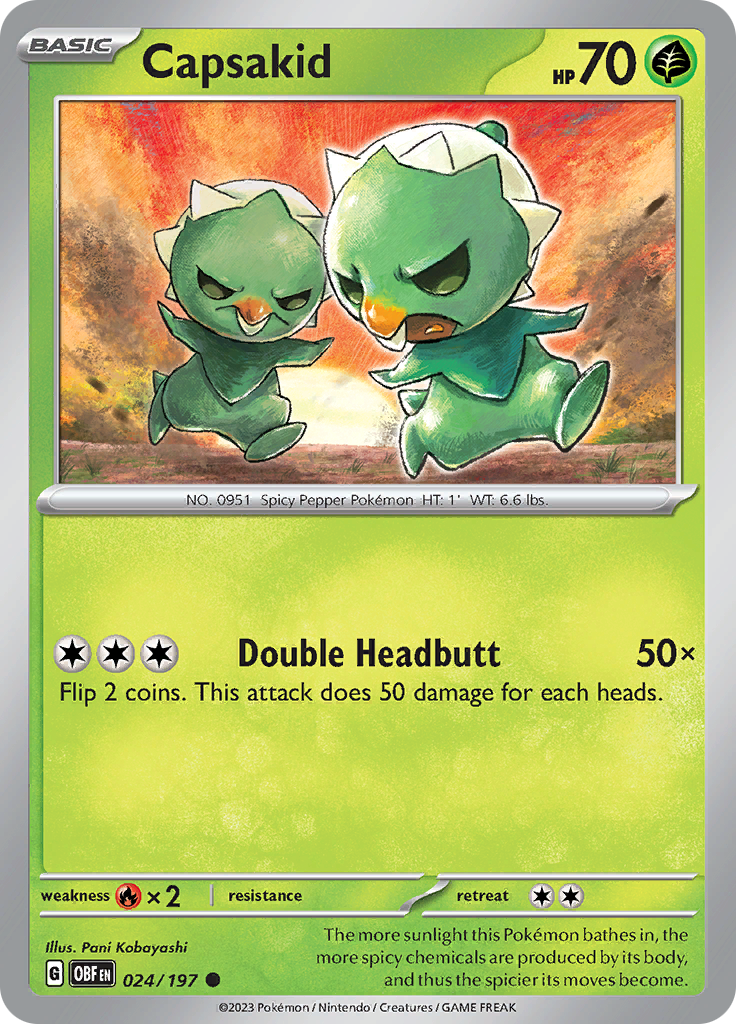 Capsakid (024/197) [Scarlet & Violet: Obsidian Flames] | Eastridge Sports Cards & Games