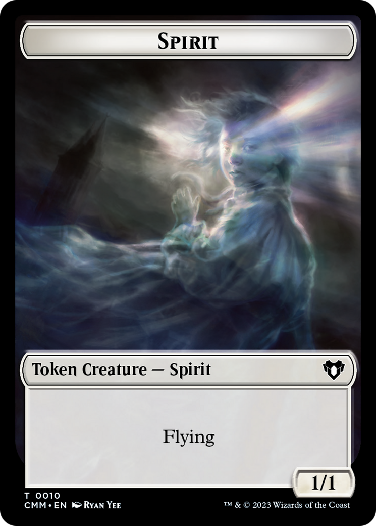 Spirit Token (10) [Commander Masters Tokens] | Eastridge Sports Cards & Games