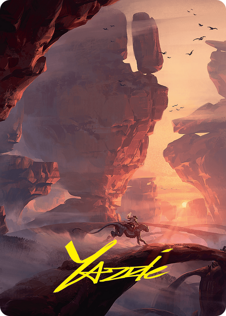Mountain Art Card (24/54) (Gold-Stamped Signature) [Foundations Art Series] | Eastridge Sports Cards & Games