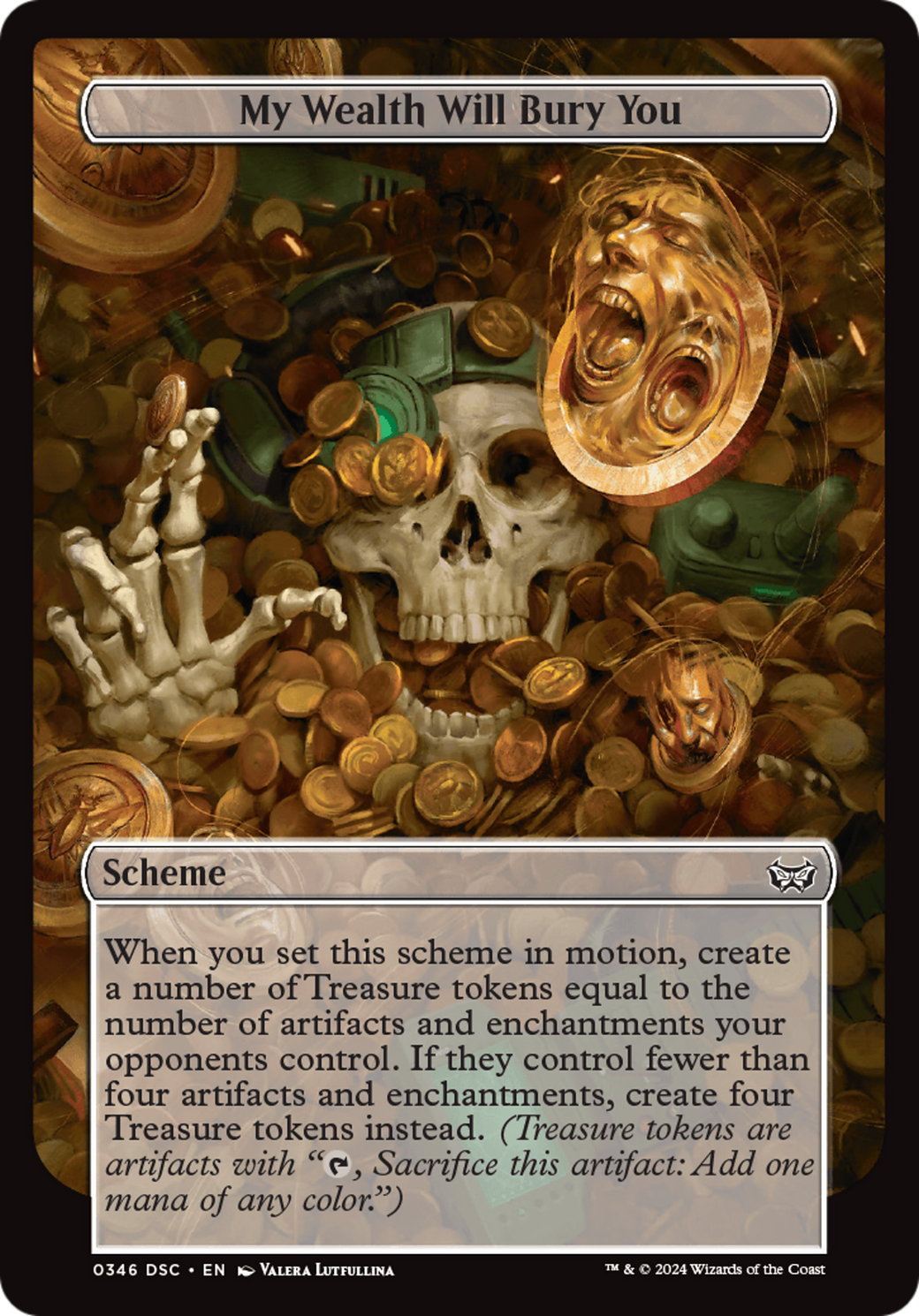 My Wealth Will Bury You (Full Art) [Duskmourn: Archenemy] | Eastridge Sports Cards & Games