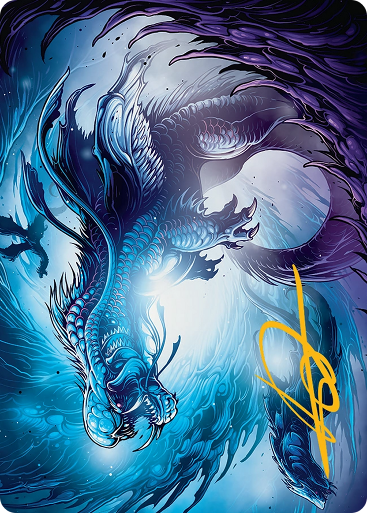 Roiling Dragonstorm Art Card (33/54) [Tarkir: Dragonstorm Art Series] | Eastridge Sports Cards & Games