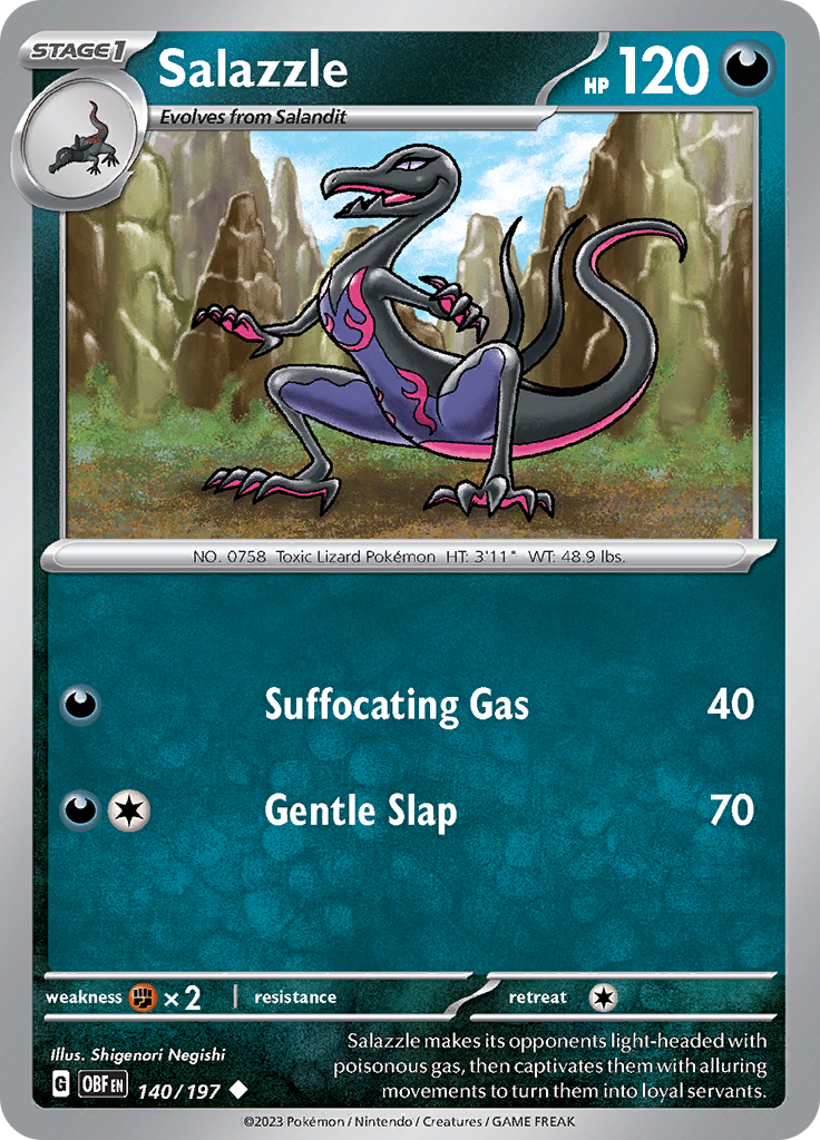 Salazzle (140/197) [Scarlet & Violet: Obsidian Flames] | Eastridge Sports Cards & Games