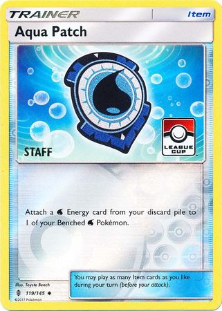 Aqua Patch (119/145) (League Promo Staff) [Sun & Moon: Guardians Rising] | Eastridge Sports Cards & Games