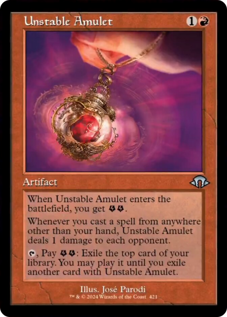 Unstable Amulet (Retro) [Modern Horizons 3] | Eastridge Sports Cards & Games