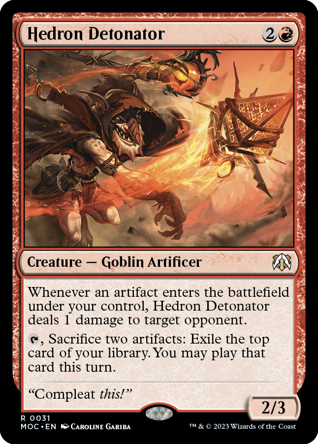 Hedron Detonator [March of the Machine Commander] | Eastridge Sports Cards & Games