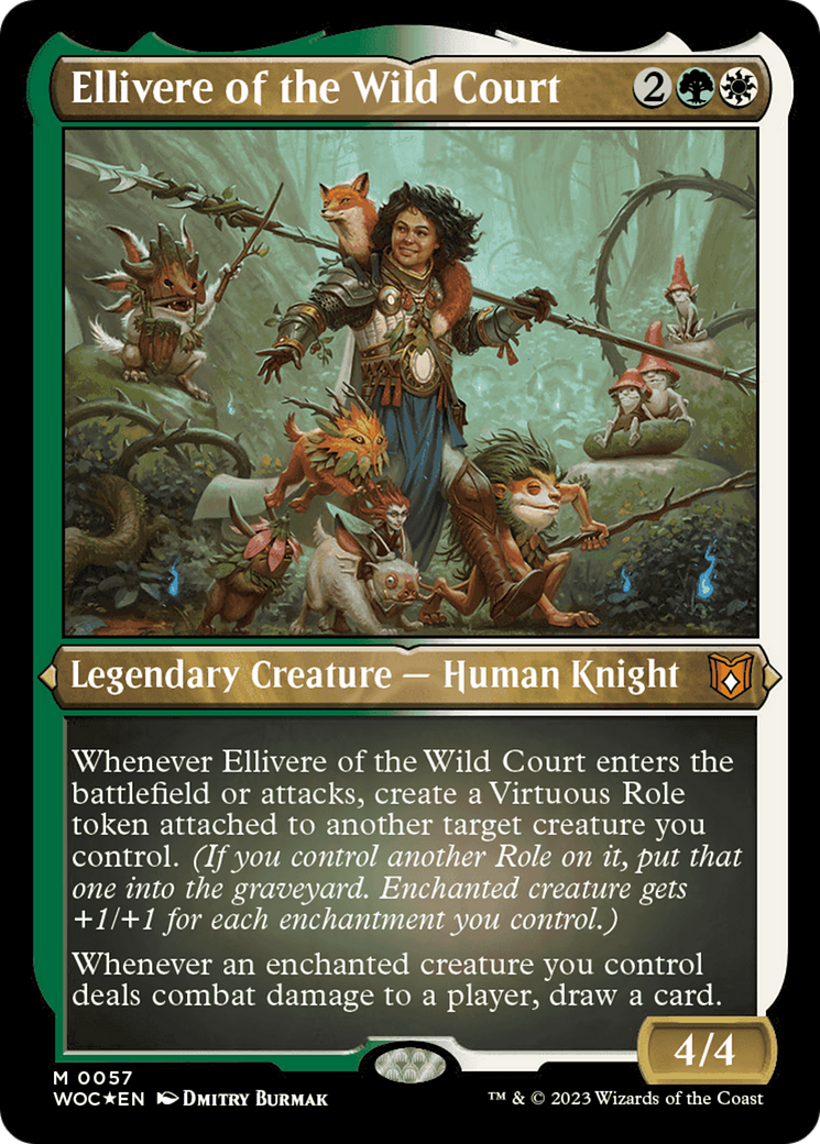 Ellivere of the Wild Court (Display Commander) [Wilds of Eldraine Commander] | Eastridge Sports Cards & Games