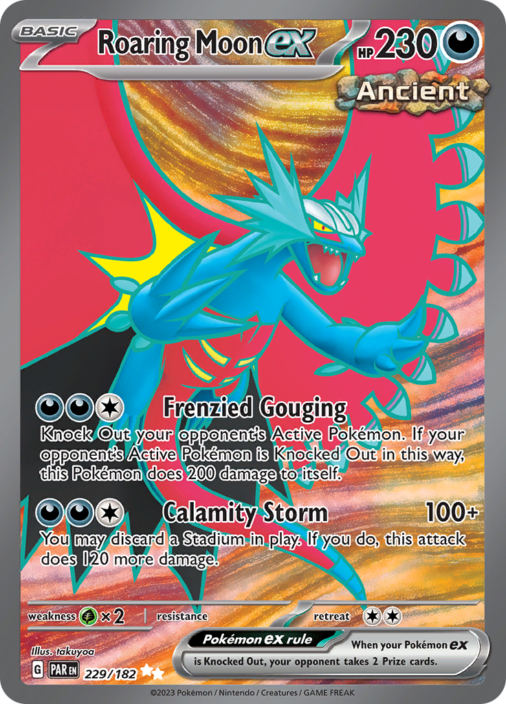 Roaring Moon ex (229/182) [Scarlet & Violet: Paradox Rift] | Eastridge Sports Cards & Games