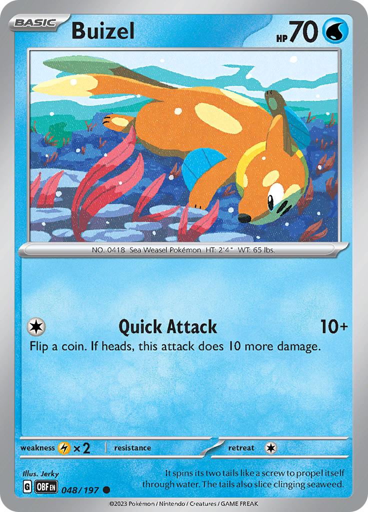 Buizel (048/197) [Scarlet & Violet: Obsidian Flames] | Eastridge Sports Cards & Games