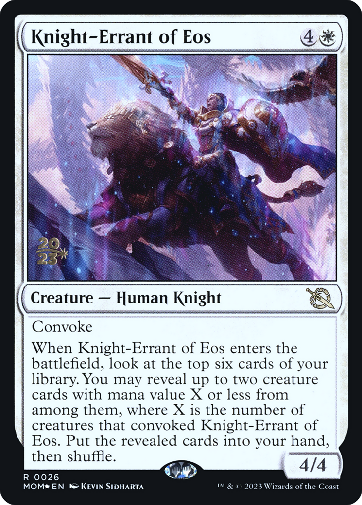Knight-Errant of Eos [March of the Machine Prerelease Promos] | Eastridge Sports Cards & Games