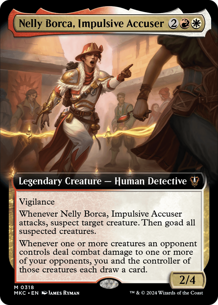 Nelly Borca, Impulsive Accuser (Extended Art) [Murders at Karlov Manor Commander] | Eastridge Sports Cards & Games