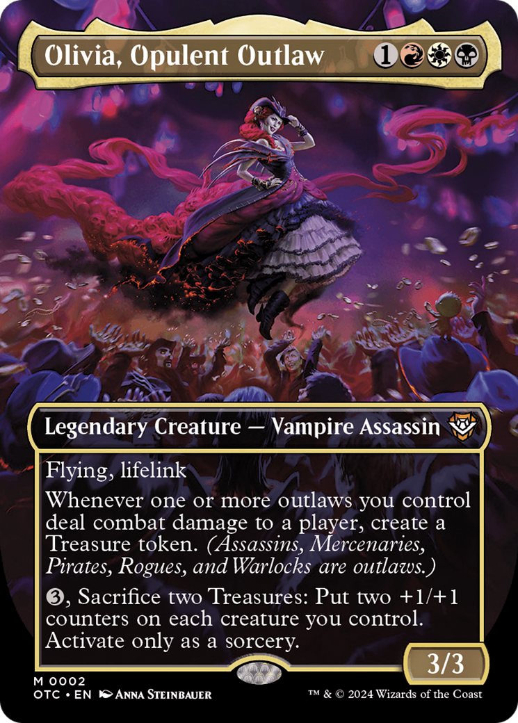 Olivia, Opulent Outlaw (Borderless) [Outlaws of Thunder Junction Commander] | Eastridge Sports Cards & Games