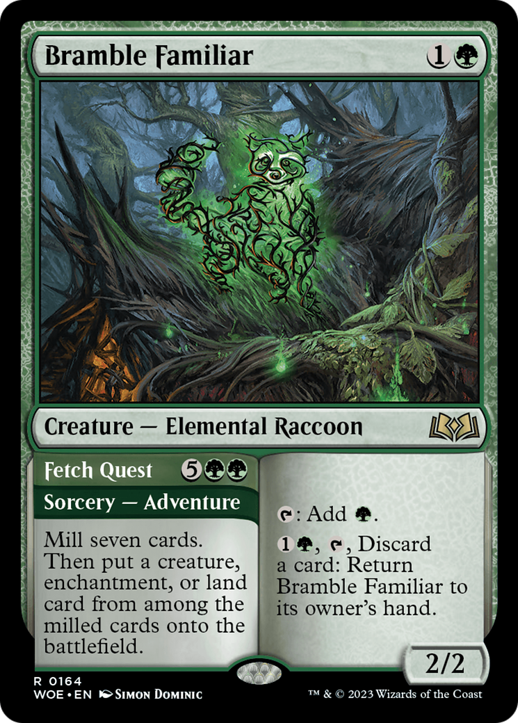 Bramble Familiar // Fetch Quest [Wilds of Eldraine] | Eastridge Sports Cards & Games