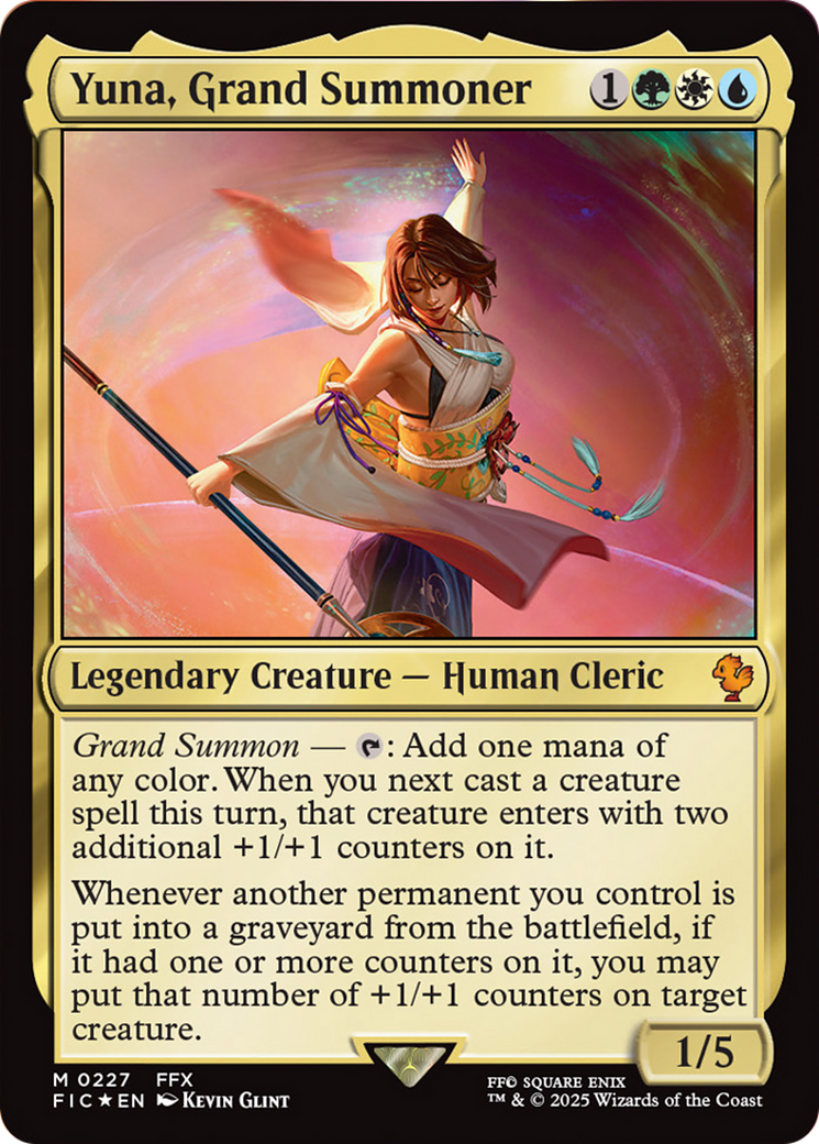 Yuna, Grand Summoner (Surge Foil) [FINAL FANTASY Commander] | Eastridge Sports Cards & Games