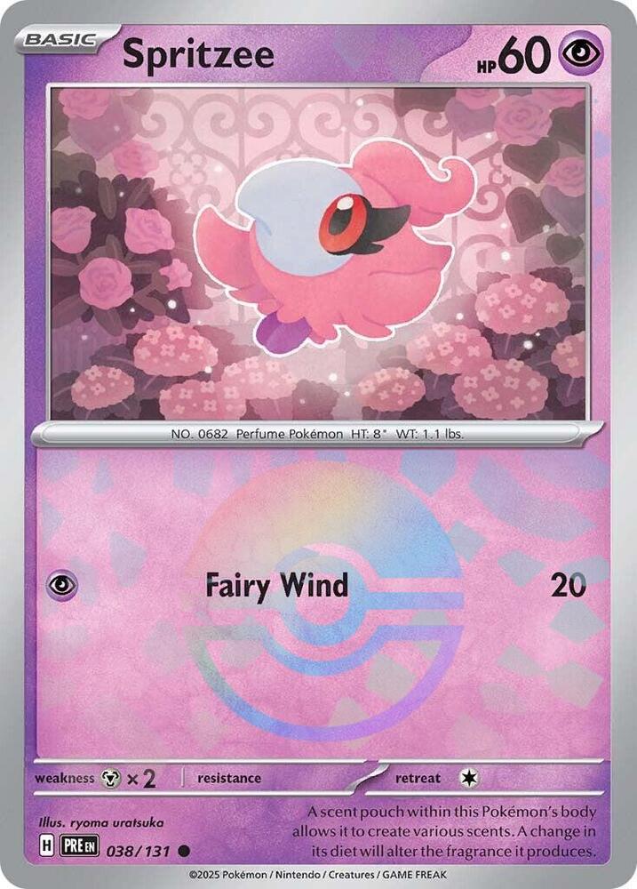 Spritzee (038/131) (Poke Ball Pattern) [Scarlet & Violet: Prismatic Evolutions] | Eastridge Sports Cards & Games