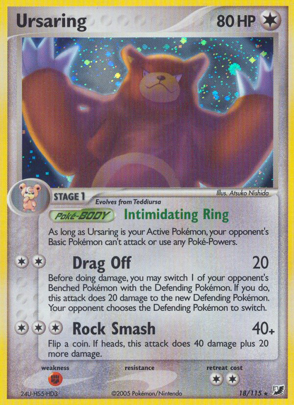 Ursaring (18/115) [EX: Unseen Forces] | Eastridge Sports Cards & Games