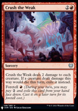 Crush the Weak [The List] | Eastridge Sports Cards & Games