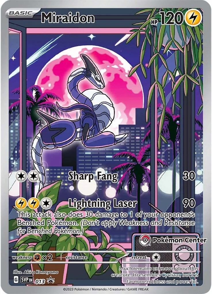 Miraidon (013) (Pokemon Center Exclusive) [Scarlet & Violet: Black Star Promos] | Eastridge Sports Cards & Games