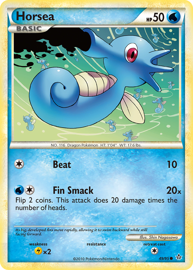 Horsea (49/95) [HeartGold & SoulSilver: Unleashed] | Eastridge Sports Cards & Games