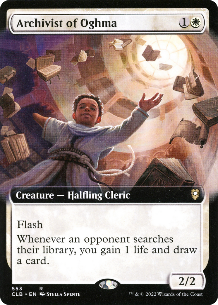 Archivist of Oghma (Extended Art) [Commander Legends: Battle for Baldur's Gate]