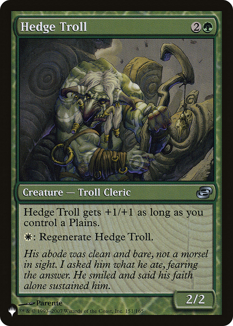 Hedge Troll [The List Reprints] | Eastridge Sports Cards & Games