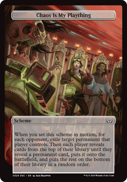 Chaos is My Plaything (Full Art) [Duskmourn: Archenemy]