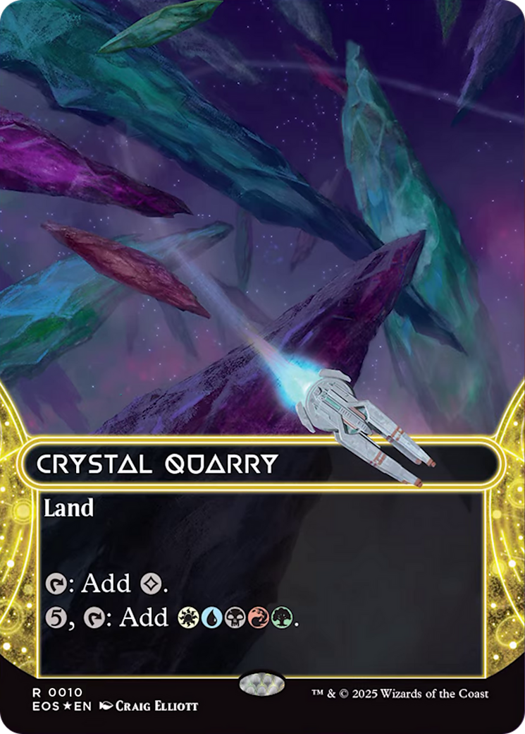 Crystal Quarry (0010) (Borderless) [Edge of Eternities: Stellar Sights] | Eastridge Sports Cards & Games