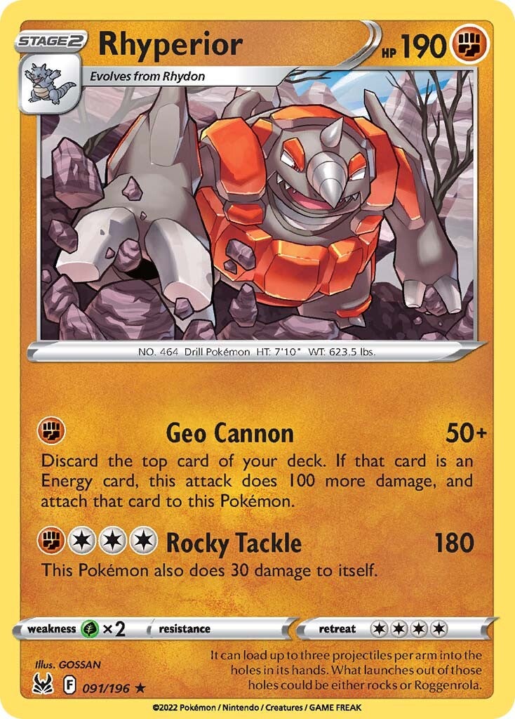 Rhyperior (091/196) [Sword & Shield: Lost Origin] | Eastridge Sports Cards & Games