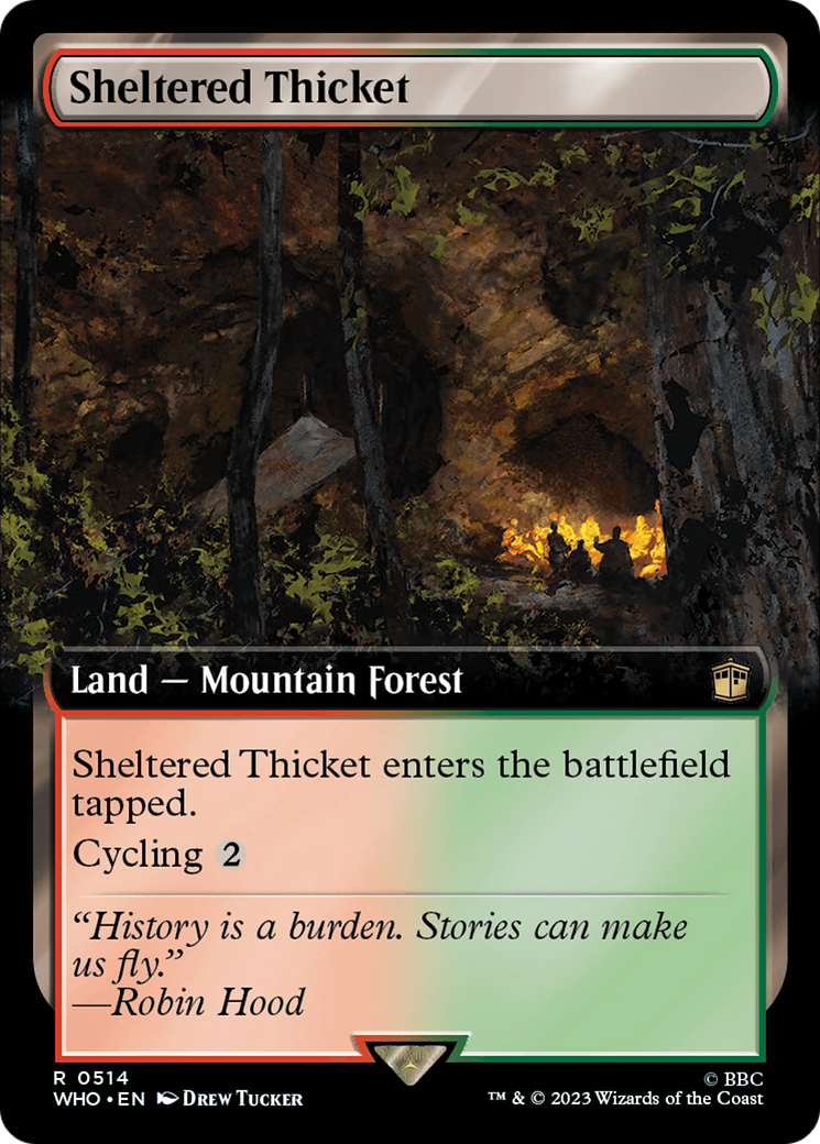 Sheltered Thicket (Extended Art) [Doctor Who] | Eastridge Sports Cards & Games