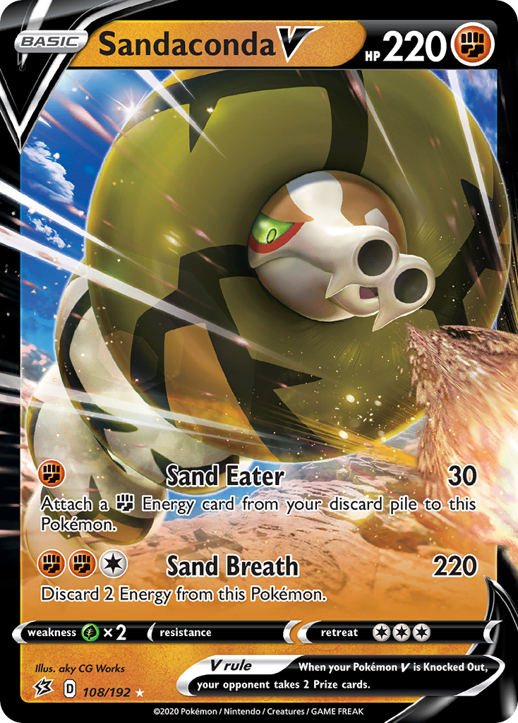 Sandaconda V (108/192) [Sword & Shield: Rebel Clash] | Eastridge Sports Cards & Games